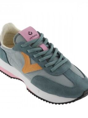 Victoria Cosmos Women's Nylon and Suede Sneakers, Sz 37/7